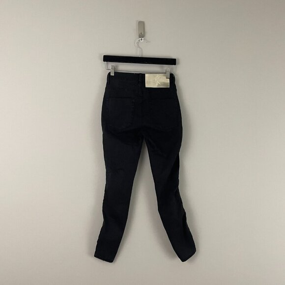 One Teaspoon Gilded Freebirds II High Waist Skinny Jeans Jett Black Size 25 - Picture 2 of 6